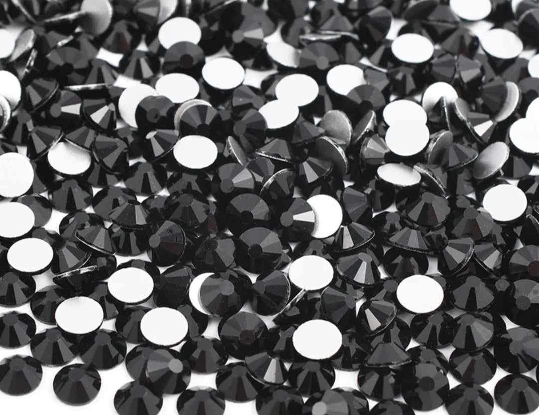 Jet Black Rhinestones