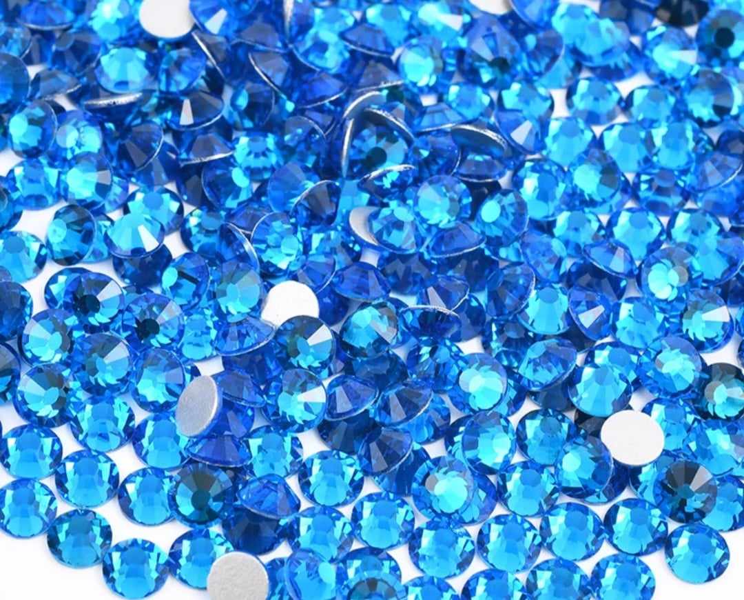 Capri Blue Rhinestones