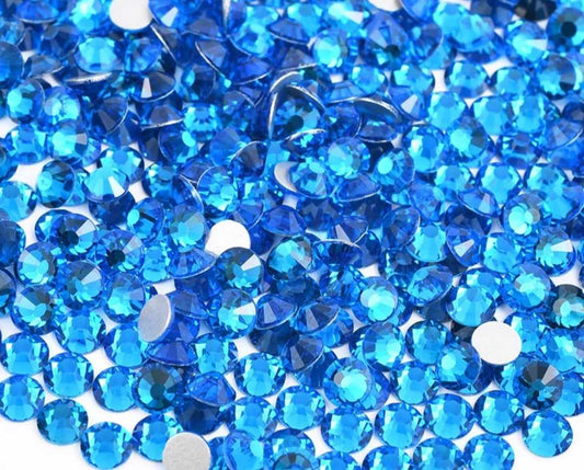 Capri Blue Rhinestones
